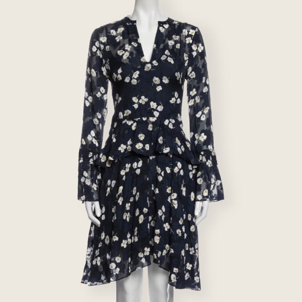 NWOT | Derek Lam 10 Crosby | Floral Dress | Blue | Size 2